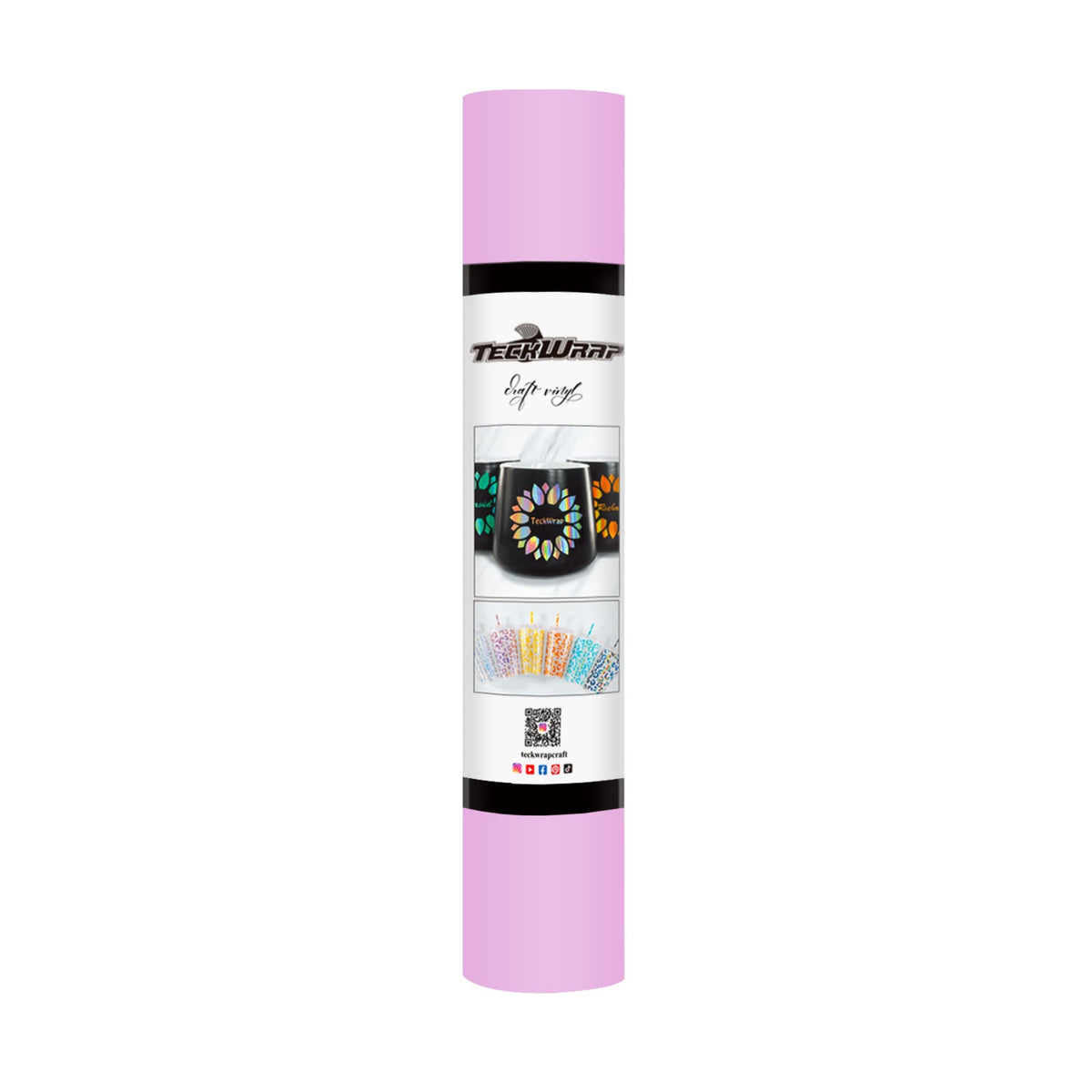 Matte Permanent Adhesive Craft Vinyl - Teck Wrap (12&quot; and 3&#39; Rolls)
