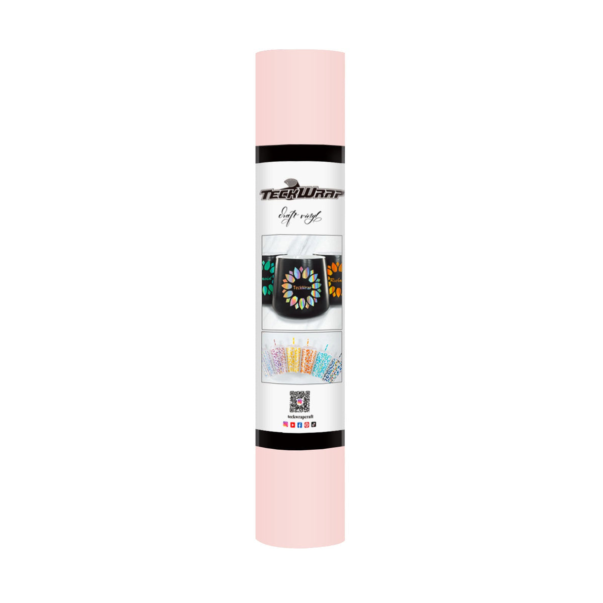 Matte Permanent Adhesive Craft Vinyl - Teck Wrap (12&quot; and 3&#39; Rolls)