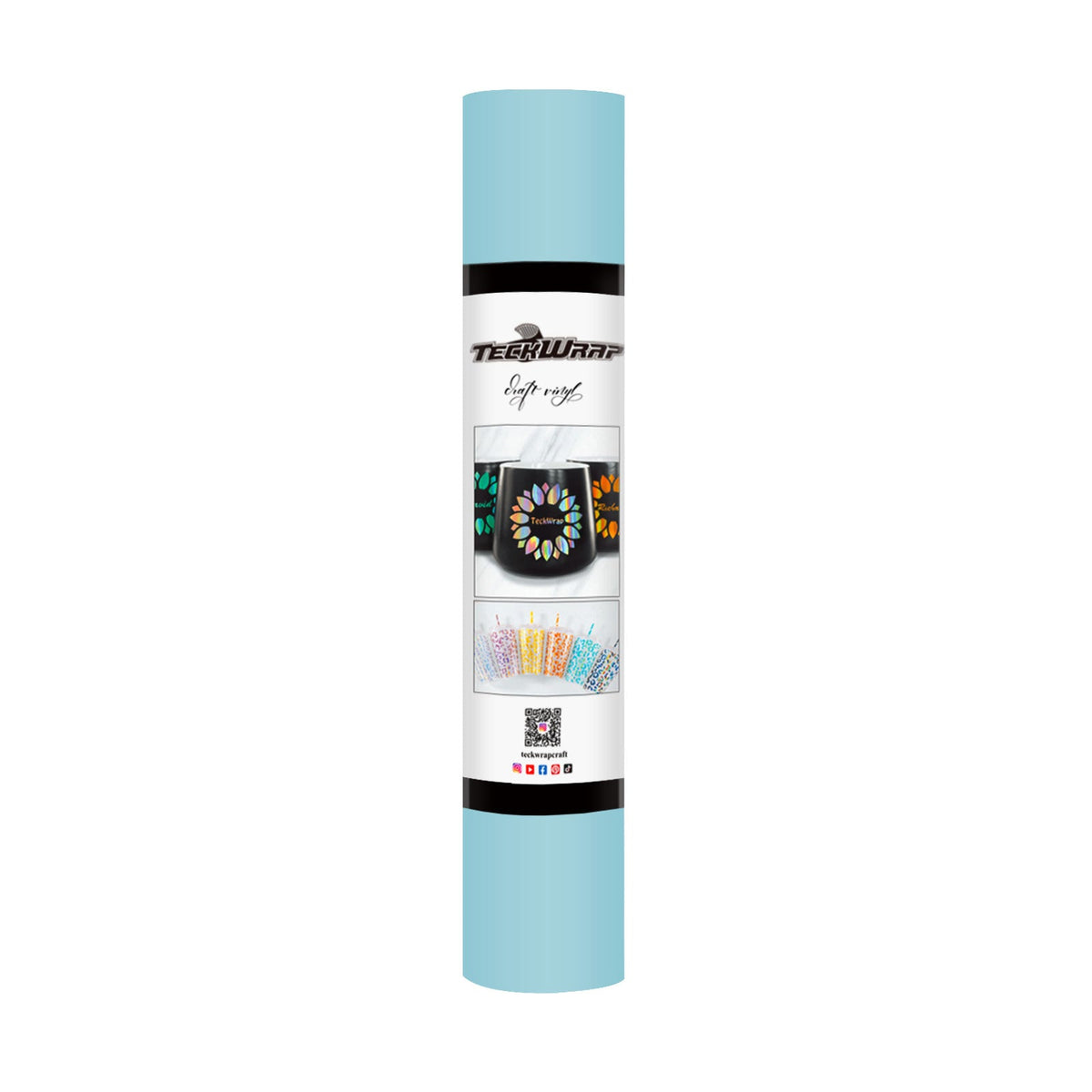 Matte Permanent Adhesive Craft Vinyl - Teck Wrap (12&quot; and 3&#39; Rolls)