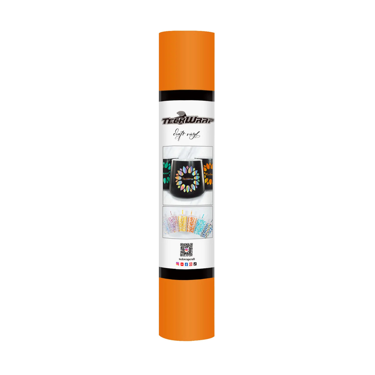 Matte Permanent Adhesive Craft Vinyl - Teck Wrap (12&quot; and 3&#39; Rolls)