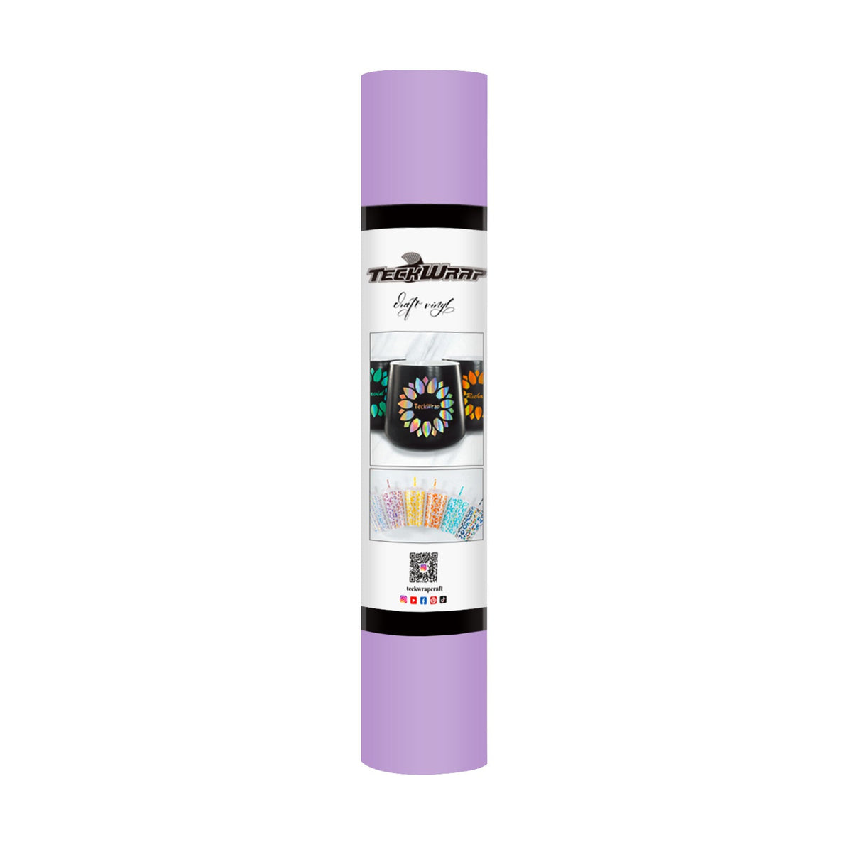 Matte Permanent Adhesive Craft Vinyl - Teck Wrap (12&quot; and 3&#39; Rolls)