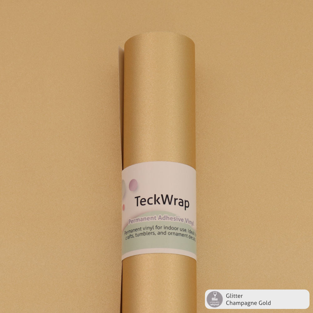 Glitter Permanent Adhesive Vinyl - TeckWrap
