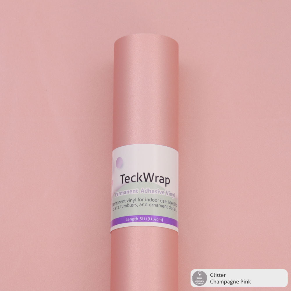Glitter Permanent Adhesive Vinyl - TeckWrap