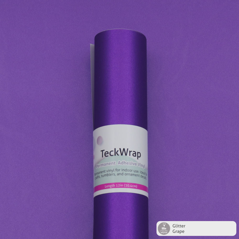 Glitter Permanent Adhesive Vinyl - TeckWrap