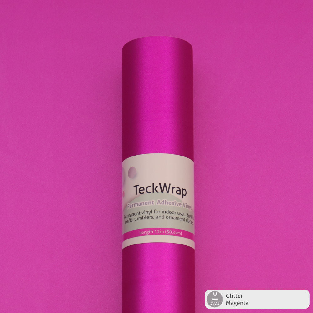 Glitter Permanent Adhesive Vinyl - TeckWrap