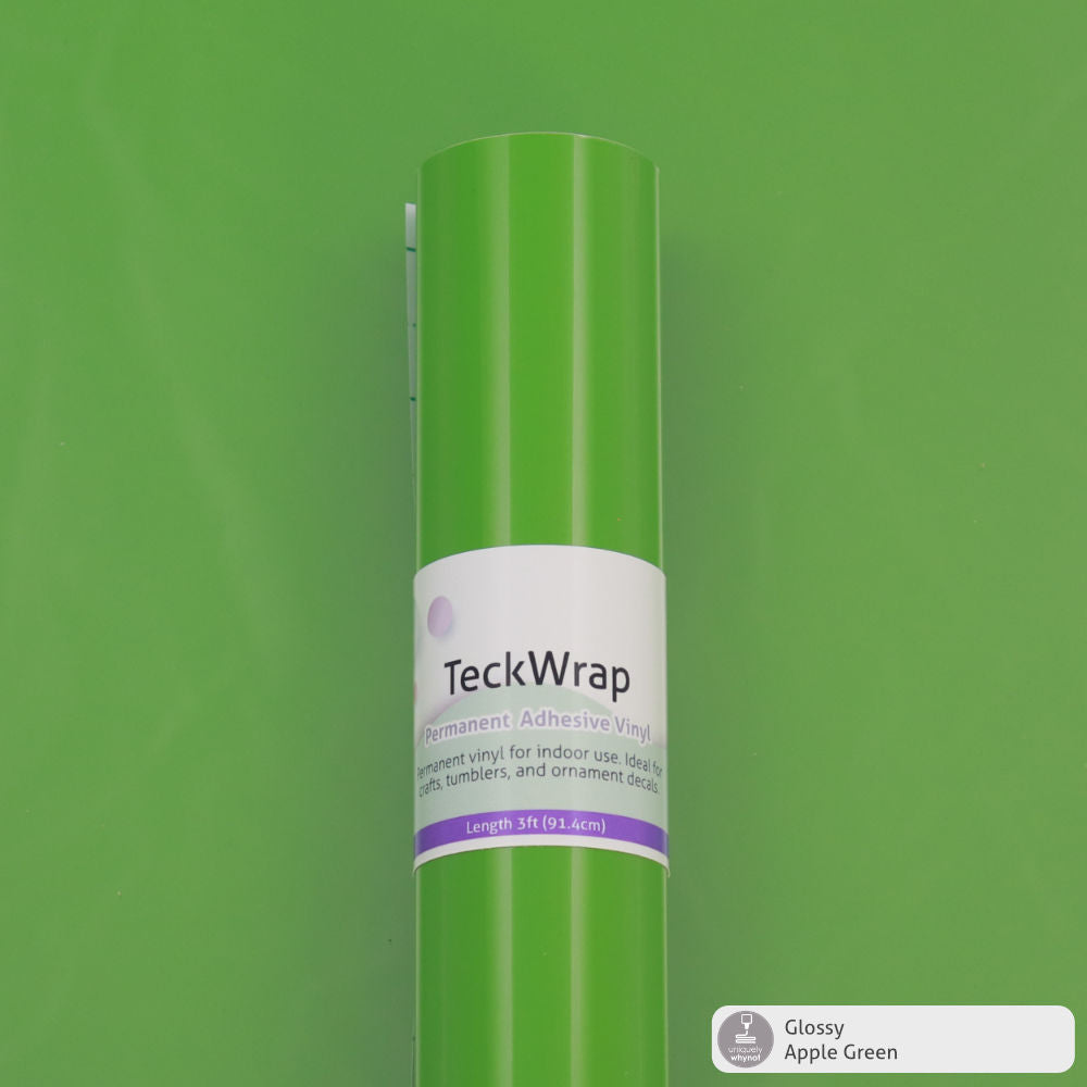 Glossy Permanent Adhesive Vinyl - TeckWrap (12&quot; and 3&#39; Rolls)