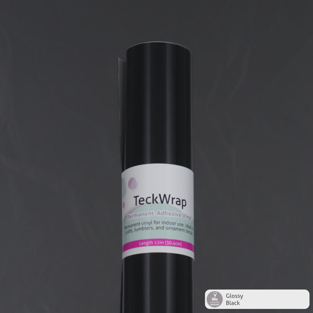 Glossy Permanent Adhesive Vinyl - TeckWrap (12&quot; and 3&#39; Rolls)