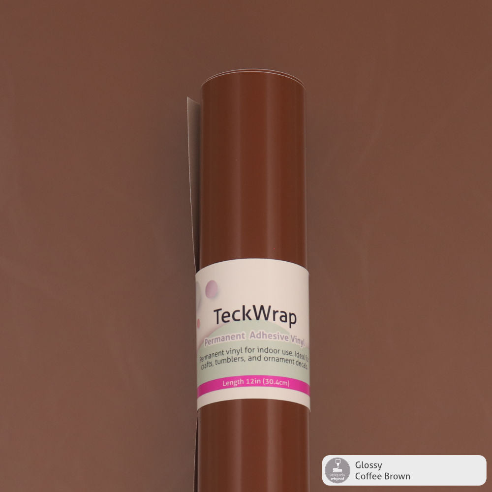 Glossy Permanent Adhesive Vinyl - TeckWrap (5&#39; Rolls)