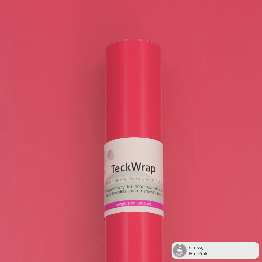 Glossy Permanent Adhesive Vinyl - TeckWrap (12&quot; and 3&#39; Rolls)