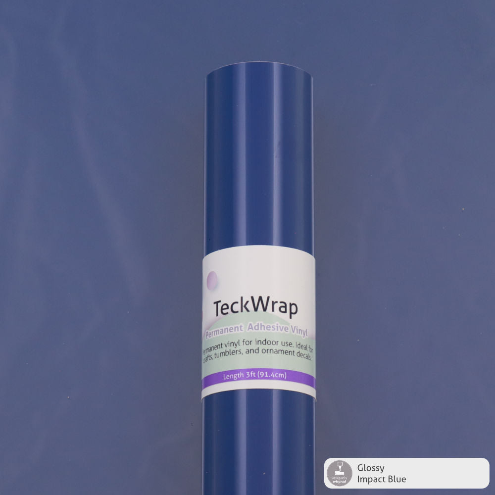 Glossy Permanent Adhesive Vinyl - TeckWrap (12&quot; and 3&#39; Rolls)