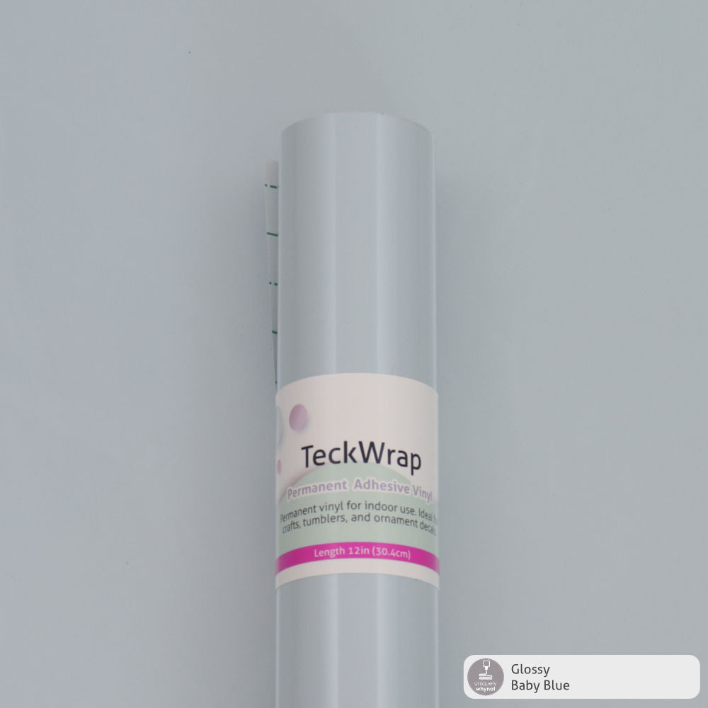 Glossy Permanent Adhesive Vinyl - TeckWrap (12&quot; and 3&#39; Rolls)