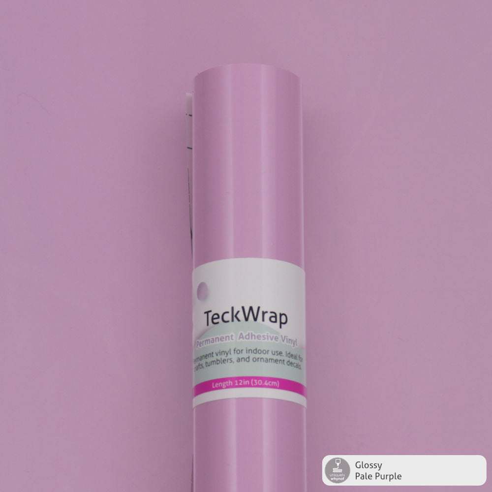 Glossy Permanent Adhesive Vinyl - TeckWrap (12&quot; and 3&#39; Rolls)