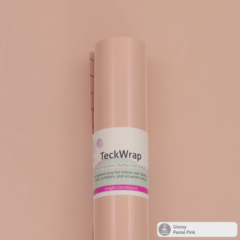 Glossy Permanent Adhesive Vinyl - TeckWrap (12&quot; and 3&#39; Rolls)