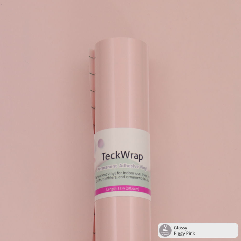 Glossy Permanent Adhesive Vinyl - TeckWrap (12&quot; and 3&#39; Rolls)
