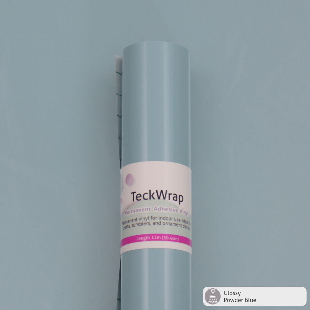 Glossy Permanent Adhesive Vinyl - TeckWrap (12&quot; and 3&#39; Rolls)