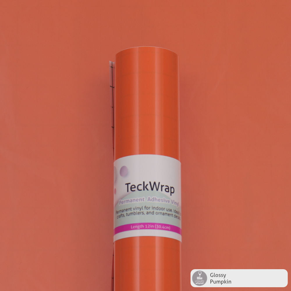 Glossy Permanent Adhesive Vinyl - TeckWrap (12&quot; and 3&#39; Rolls)