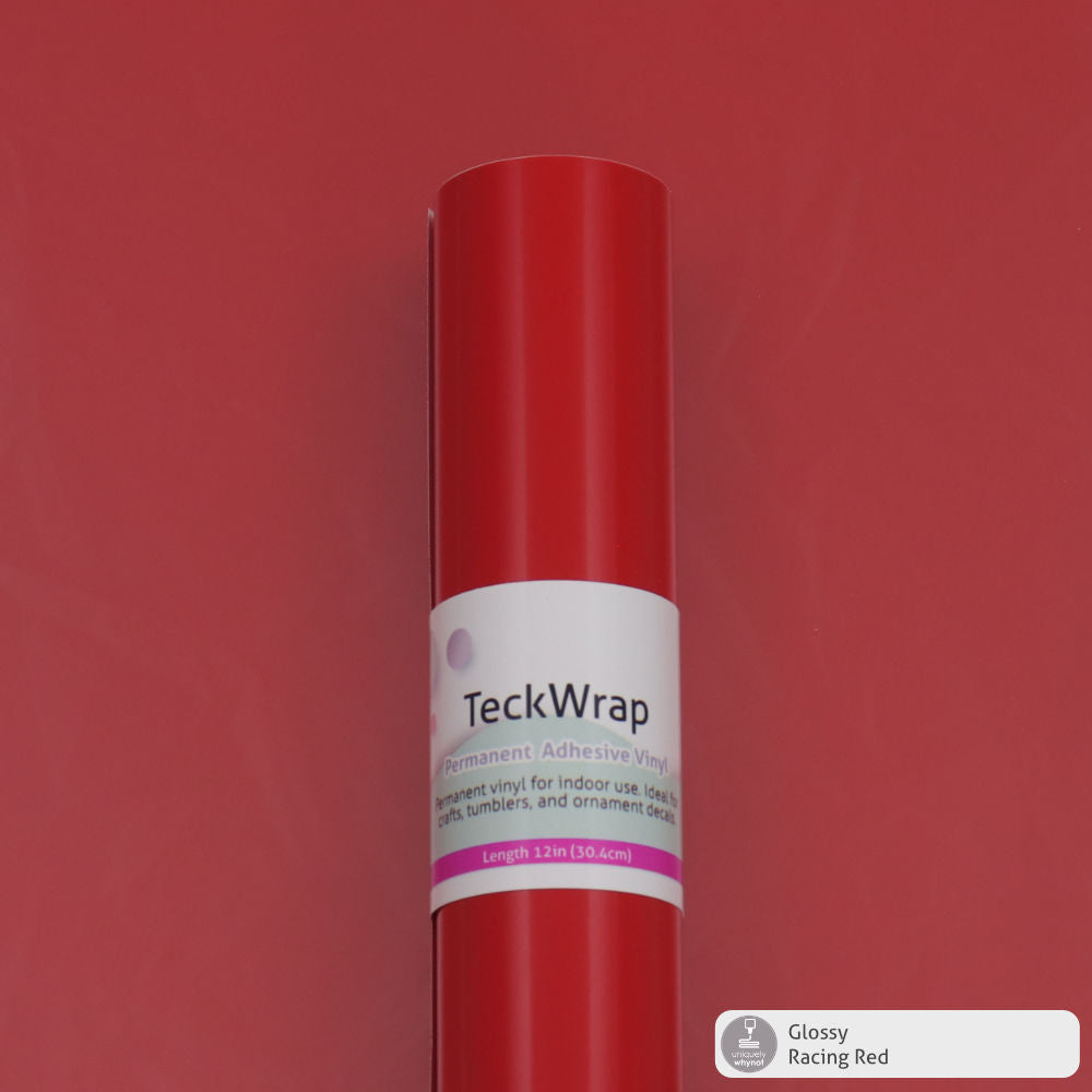 Glossy Permanent Adhesive Vinyl - TeckWrap (12&quot; and 3&#39; Rolls)