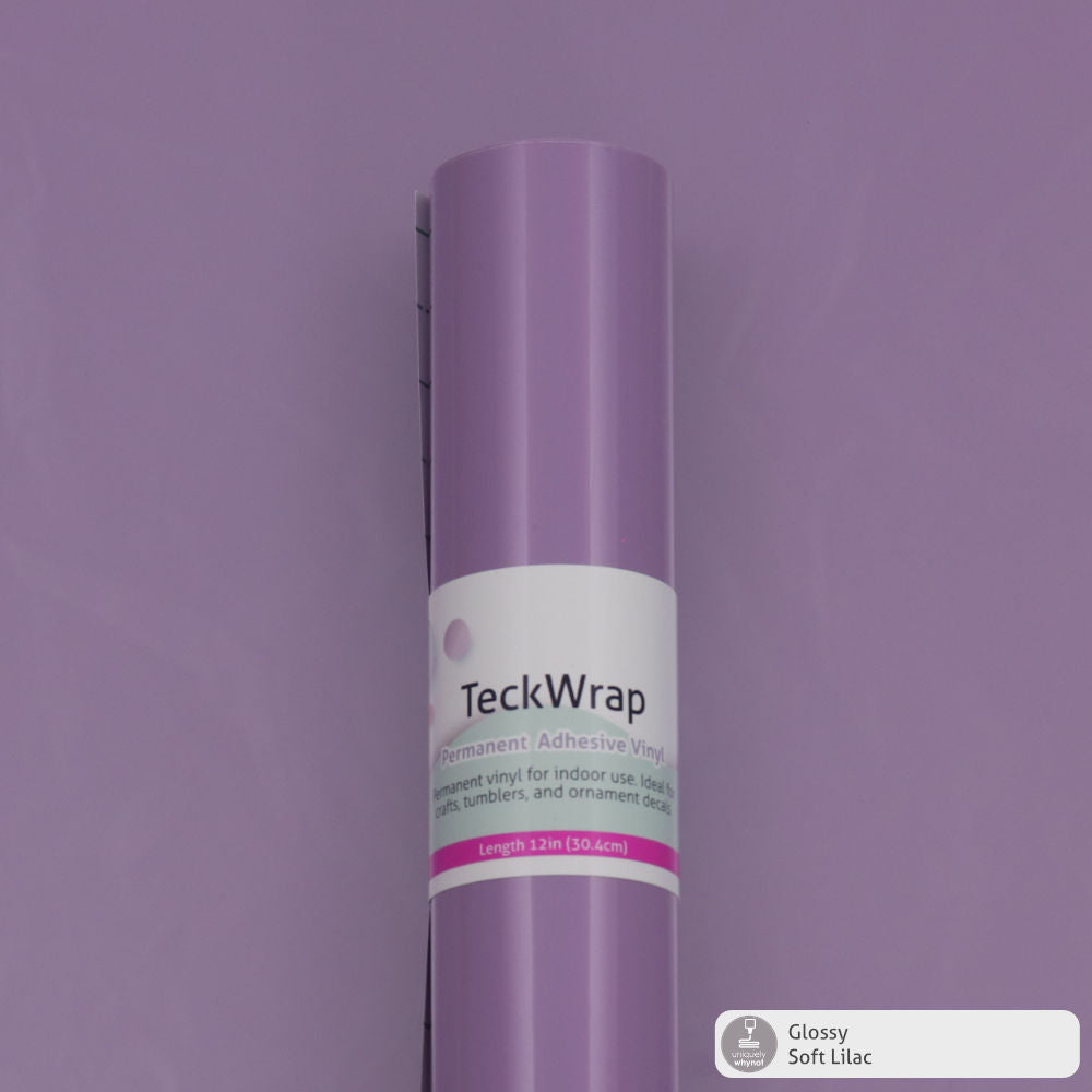 Glossy Permanent Adhesive Vinyl - TeckWrap (12&quot; and 3&#39; Rolls)