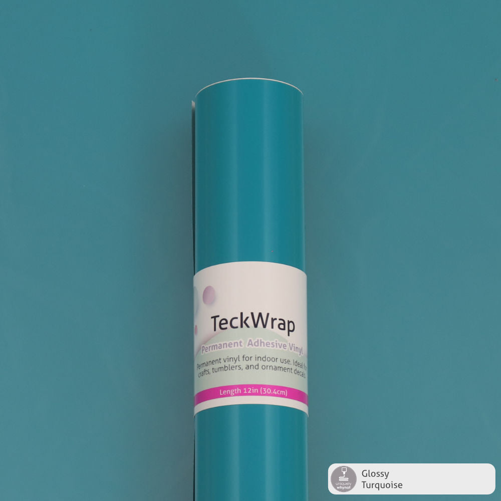 Glossy Permanent Adhesive Vinyl - TeckWrap (12&quot; and 3&#39; Rolls)