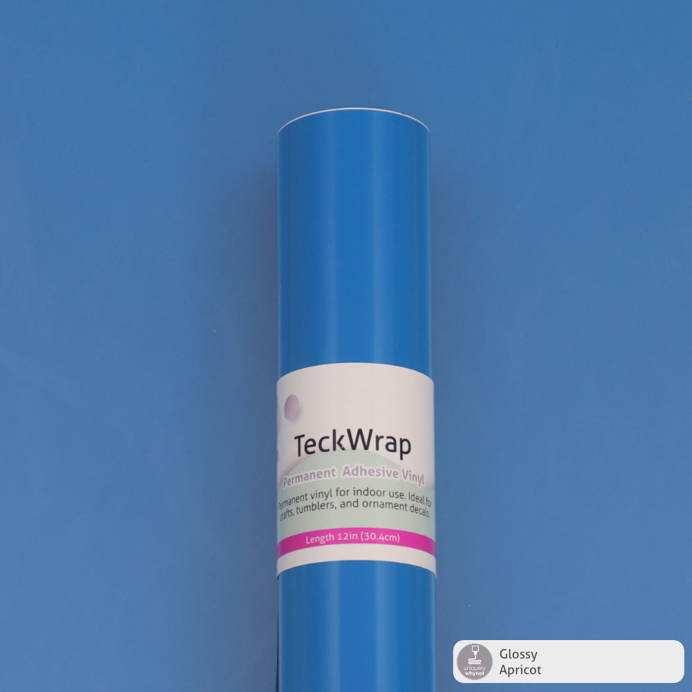 Glossy Permanent Adhesive Vinyl - TeckWrap (12&quot; and 3&#39; Rolls)