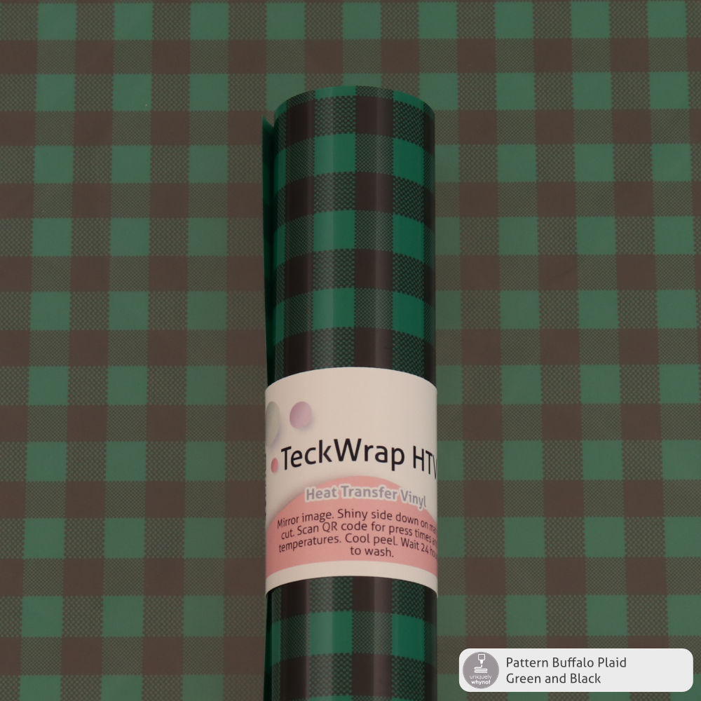Buffalo Plaid Pattern Heat Transfer Vinyl - TeckWrap