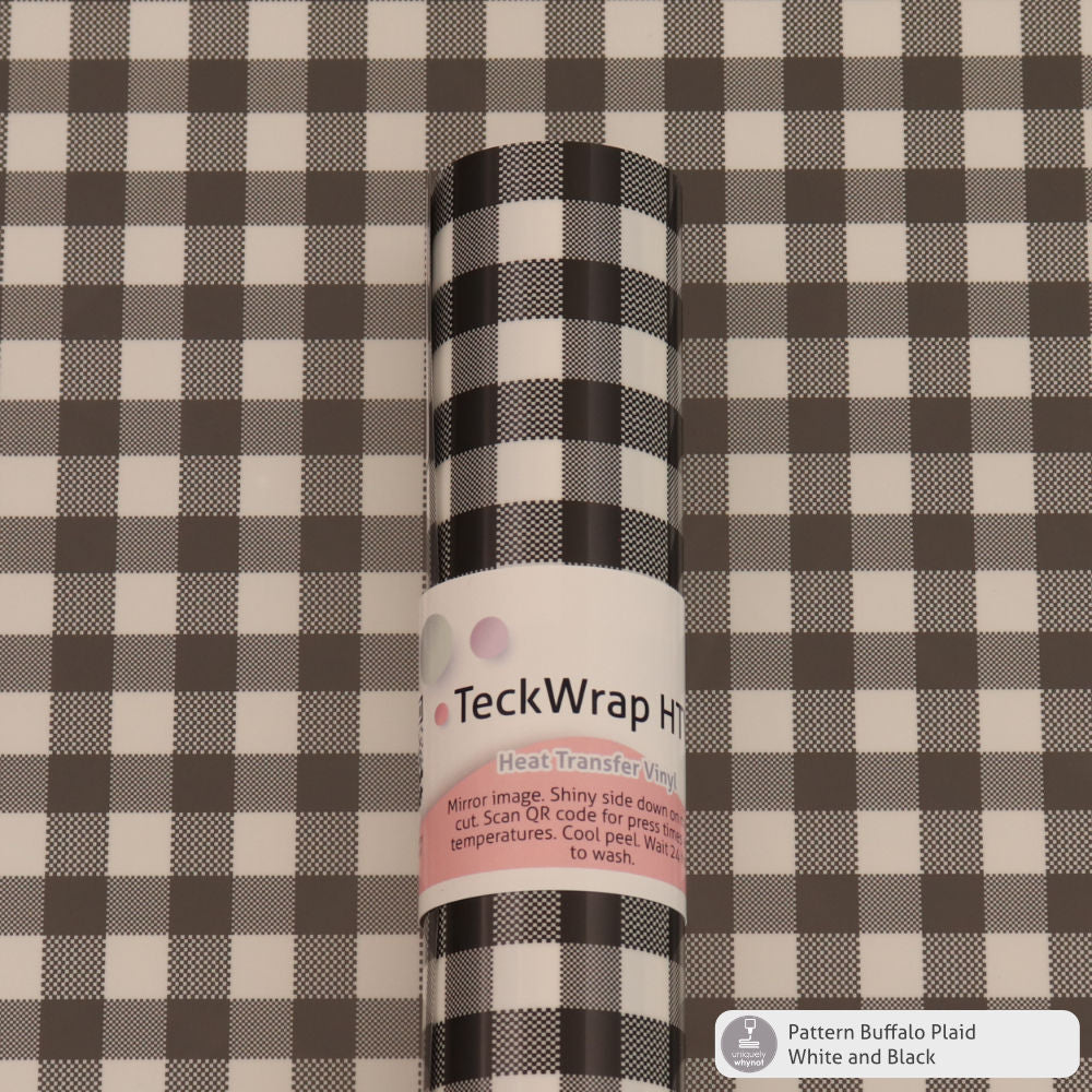 Buffalo Plaid Pattern Heat Transfer Vinyl - TeckWrap