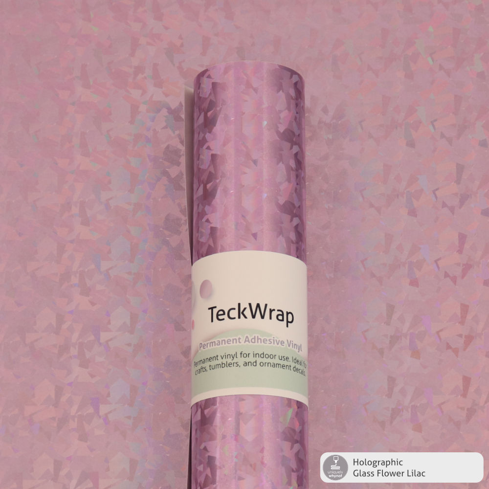 Holographic Pattern Permanent Adhesive Vinyl - TeckWrap