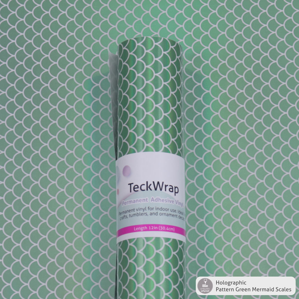 Holographic Pattern Permanent Adhesive Vinyl - TeckWrap, Uniquely Whynot  Craft