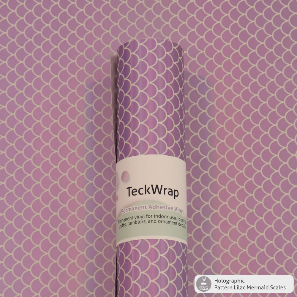 Holographic Pattern Permanent Adhesive Vinyl - TeckWrap