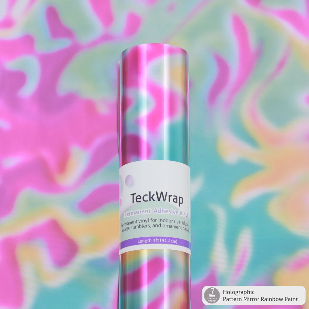 Holographic Pattern Permanent Adhesive Vinyl - TeckWrap