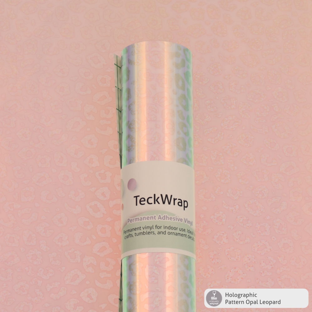 Holographic Pattern Permanent Adhesive Vinyl - TeckWrap
