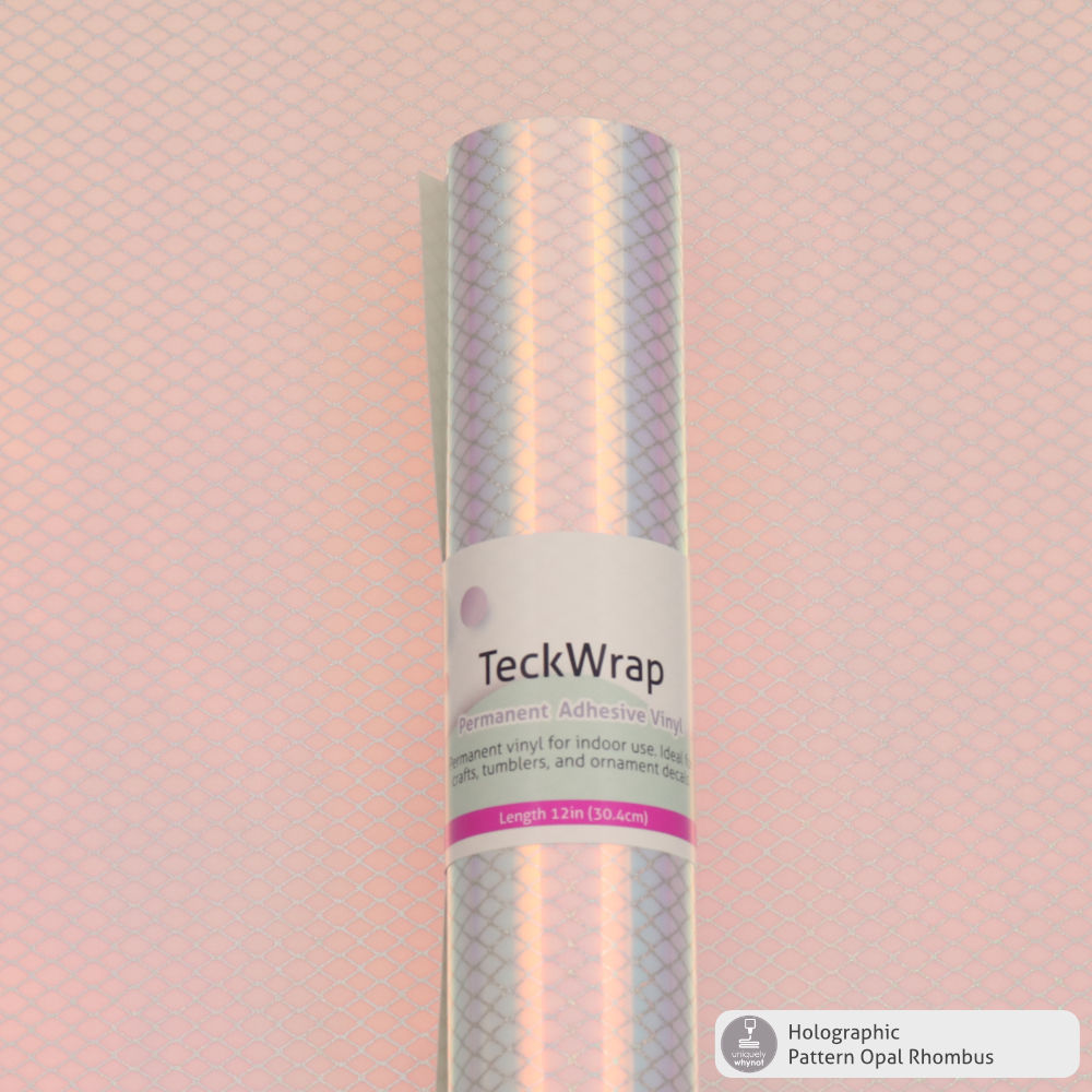 Holographic Pattern Permanent Adhesive Vinyl - TeckWrap