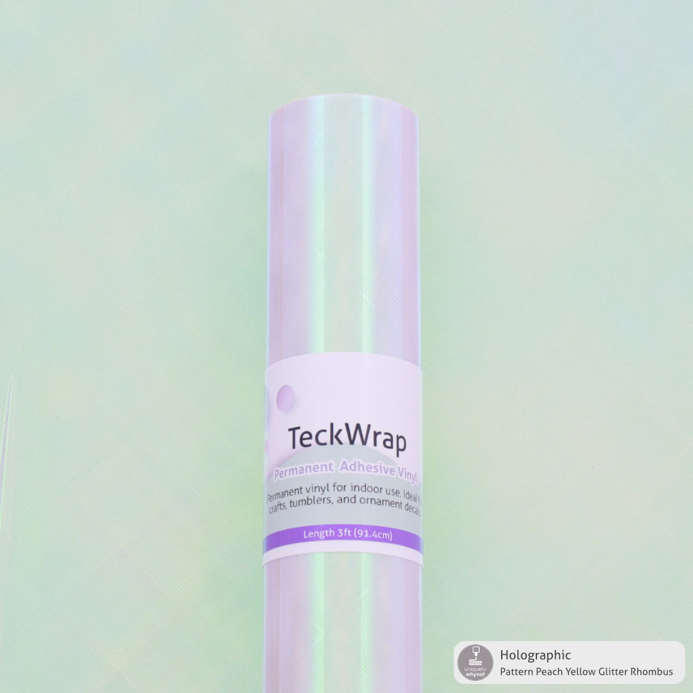 Holographic Pattern Permanent Adhesive Vinyl - TeckWrap