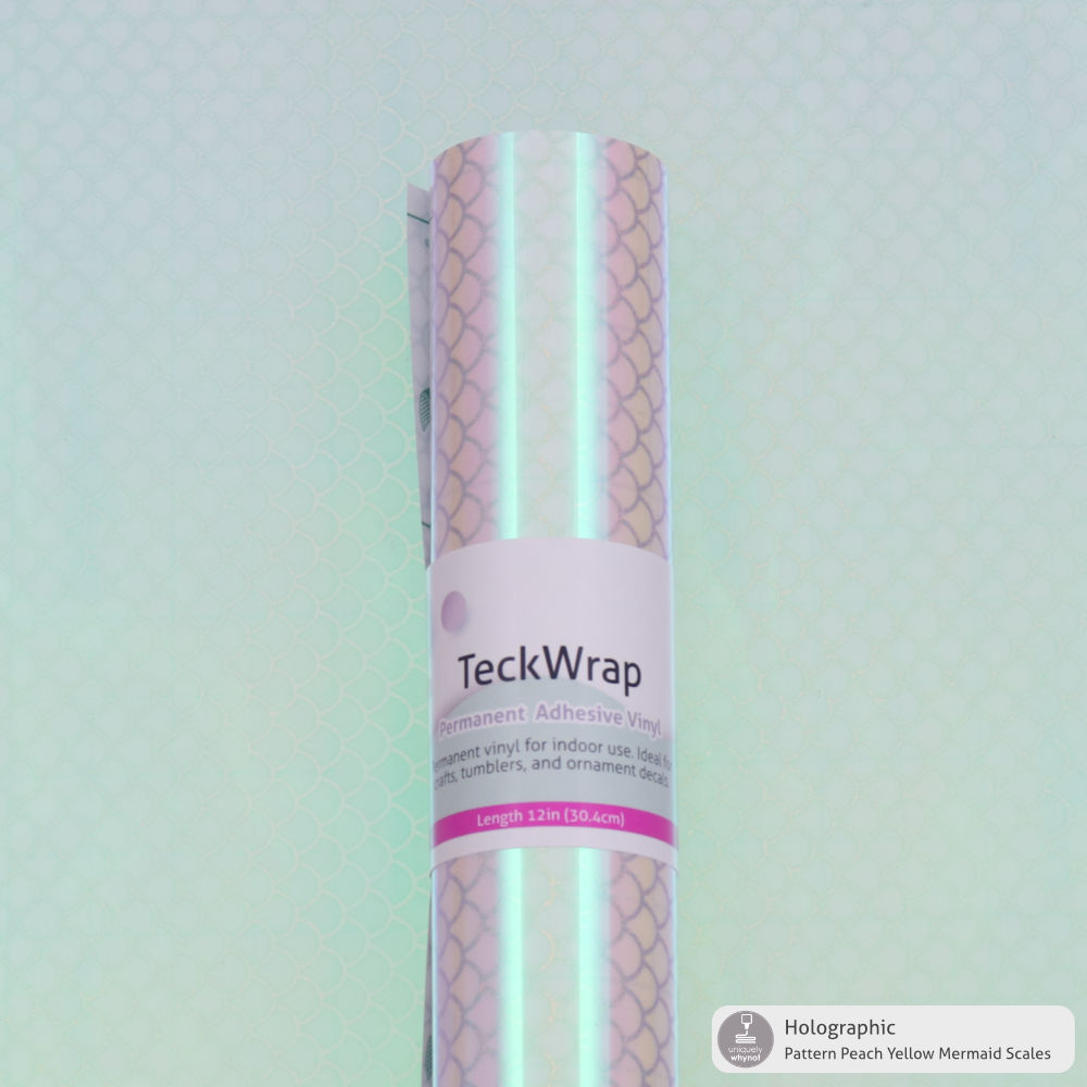 Holographic Pattern Permanent Adhesive Vinyl - TeckWrap