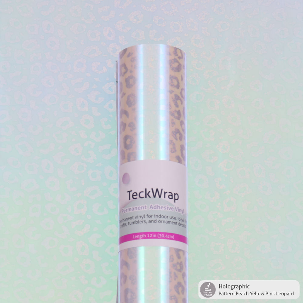 Holographic Pattern Permanent Adhesive Vinyl - TeckWrap