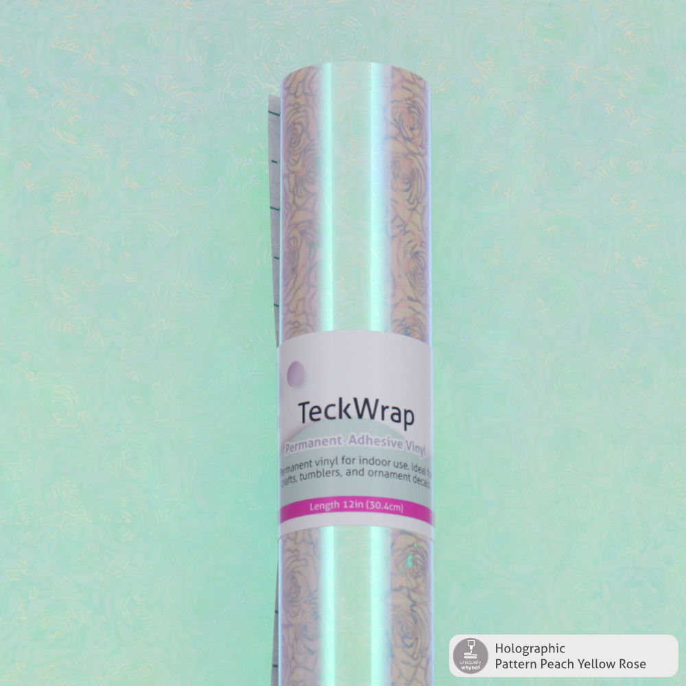 Holographic Pattern Permanent Adhesive Vinyl - TeckWrap, Uniquely Whynot  Craft