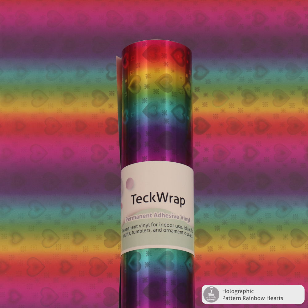 Holographic Pattern Permanent Adhesive Vinyl - TeckWrap - Uniquely