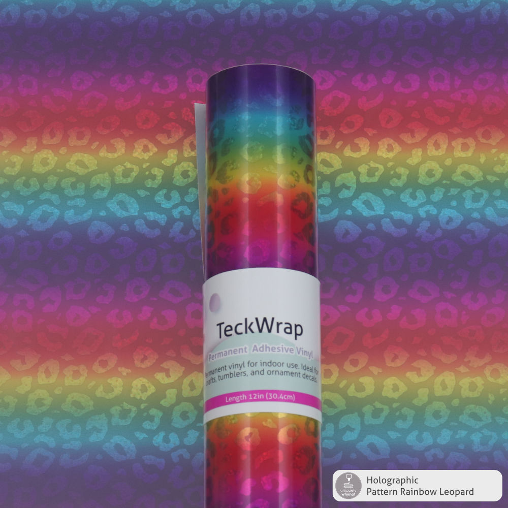 Holographic Pattern Permanent Adhesive Vinyl - TeckWrap, Uniquely Whynot  Craft