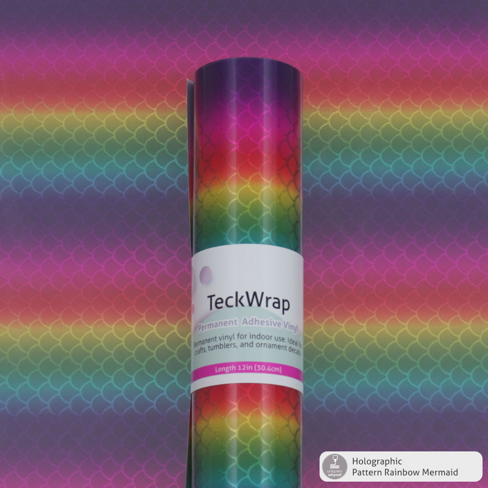 Holographic Pattern Permanent Adhesive Vinyl - TeckWrap