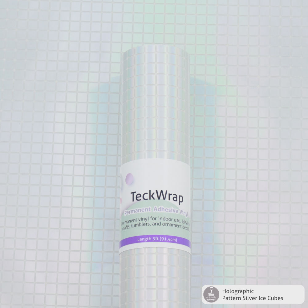 Holographic Pattern Permanent Adhesive Vinyl - TeckWrap