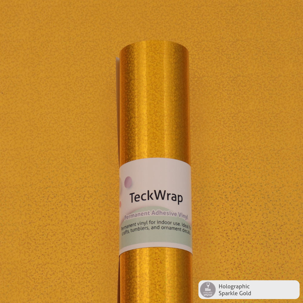 Holographic Glossy/ Sparkle Permanent Adhesive Vinyl - TeckWrap