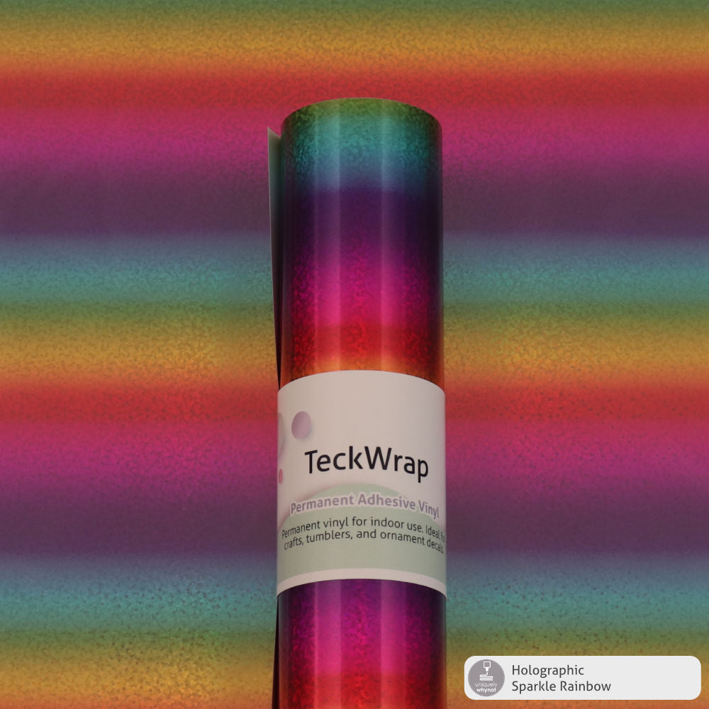 Holographic Glossy/ Sparkle Permanent Adhesive Vinyl - TeckWrap