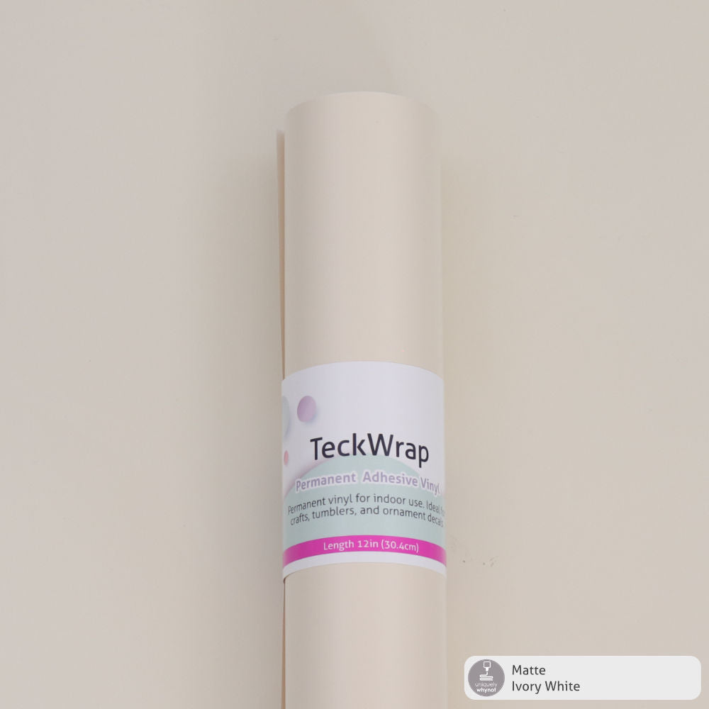 Matte Permanent Adhesive Craft Vinyl - Teck Wrap (5&#39; Rolls)