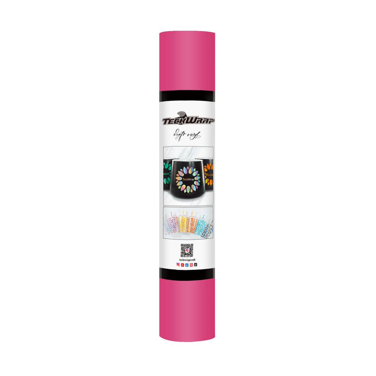 Matte Permanent Adhesive Craft Vinyl - Teck Wrap (12&quot; and 3&#39; Rolls)